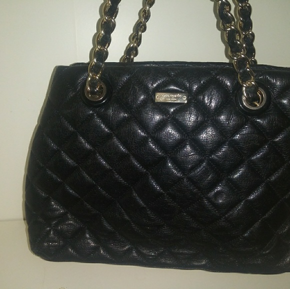 Kate Spade Quilted Black leather Purse